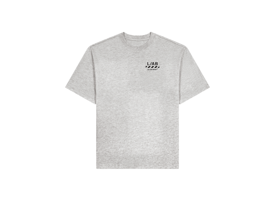 Diag S/S Tee  Heather Grey Jongens  T-shirt
