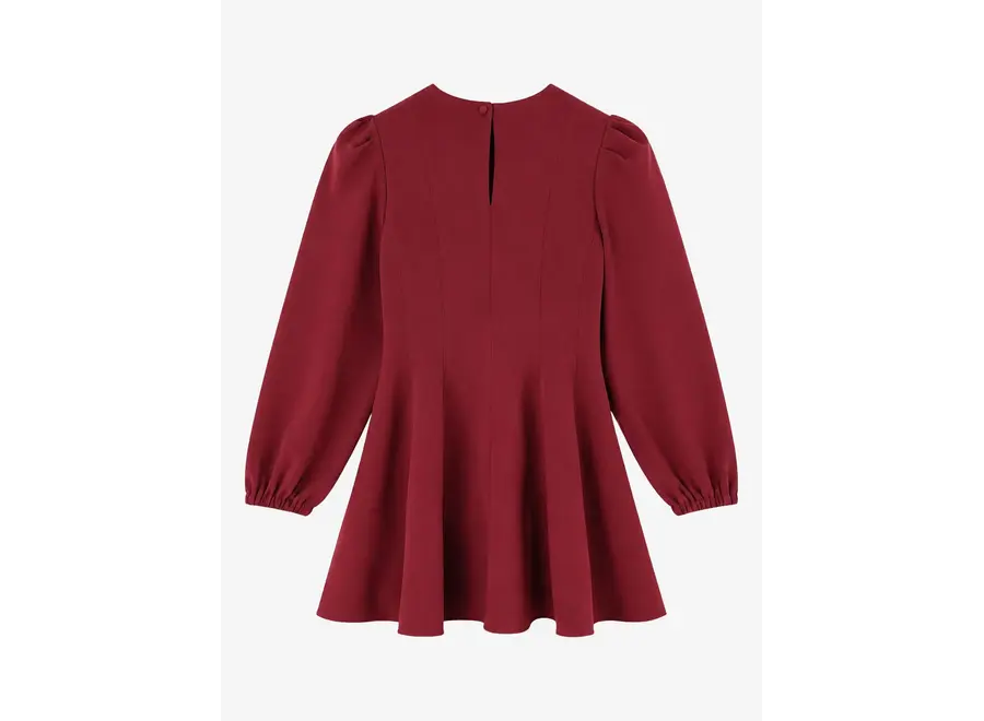 Eliza Dress  Deep Burgundy Meisjes Jurk
