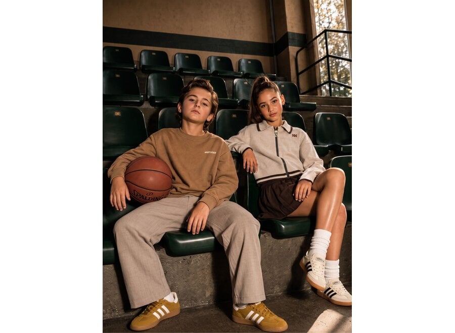 Ades Oversized Sweatshirt  Caramel Brown Jongens  Trui