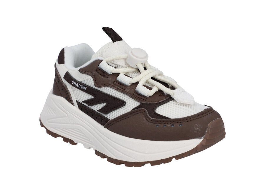 HTS Kids Shadow Lace Gardenia  Chocolade plum Cracked   Sneaker