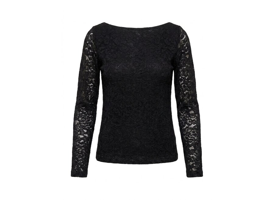 10Sixteen Lace Tee  Graphite Meisjes T-Shirt