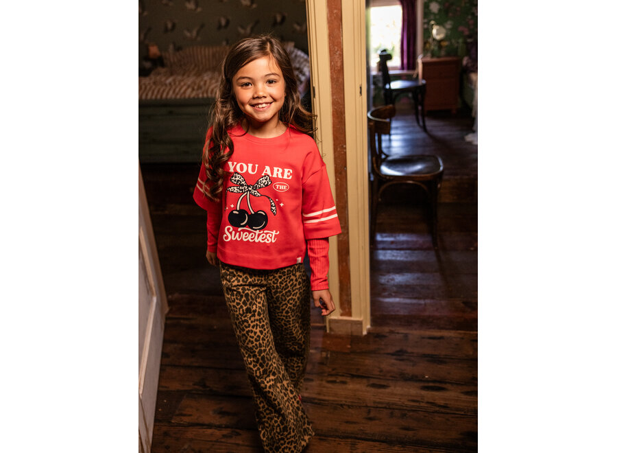 Little Interlock T-Shirt  Fire Meisjes T-shirt