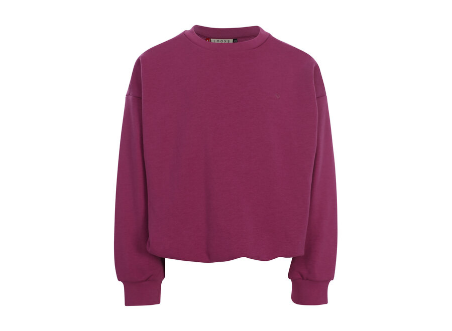 Little Balloon Sweater  Dark Violet Meisjes Trui