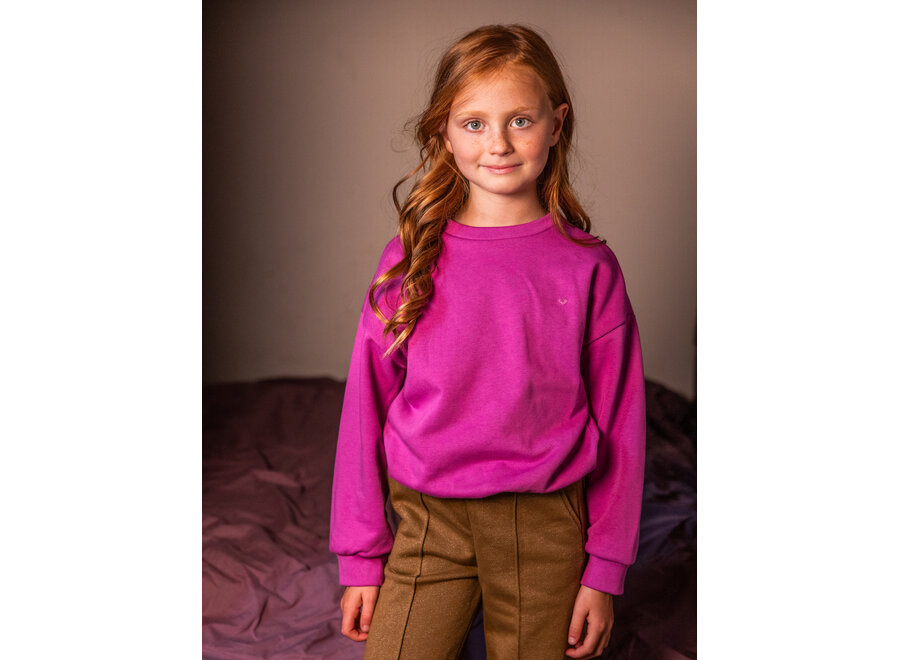 Little Balloon Sweater  Dark Violet Meisjes Trui