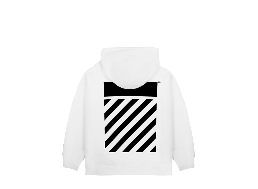 Core Diag Hoodie  White Jongens  Hoodie