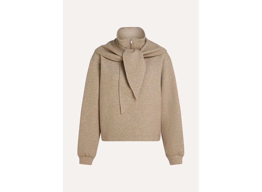 Girls Hilde Sweat  Beige Melange Meisjes Trui