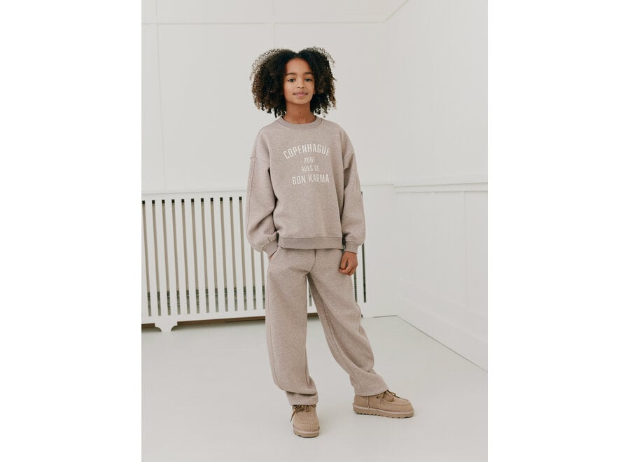 Elinsy Sweatshirt  Brown Melange Meisjes Trui