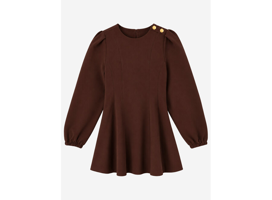 Eliza Dress  Dark Chocolate Meisjes Jurk