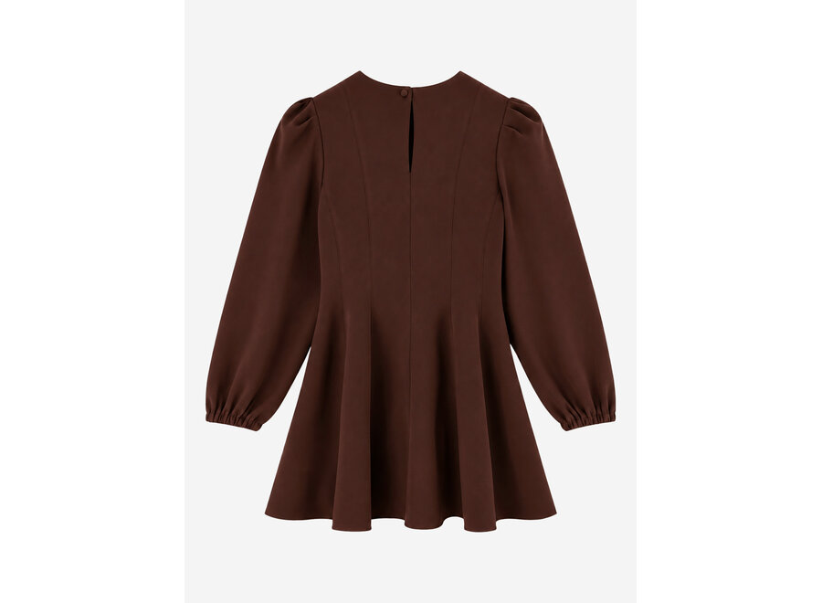 Eliza Dress  Dark Chocolate Meisjes Jurk