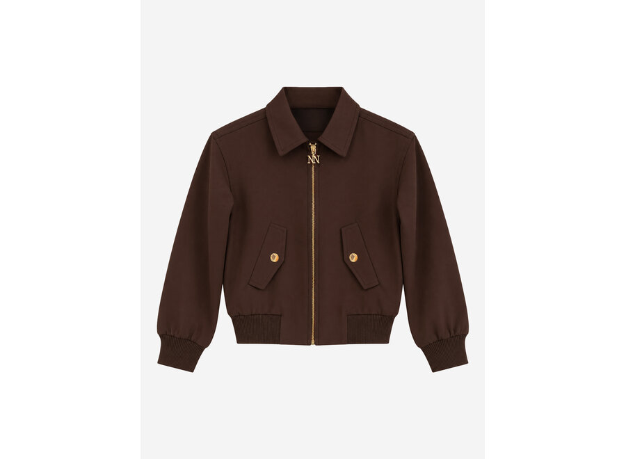 Jente Jacket Dark Chocolate Meisjes Jasje