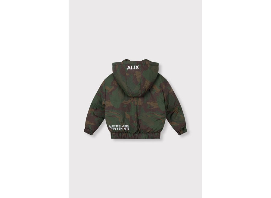Kids woven Camouflage Nylon Coat  Army Jongens Jas  140