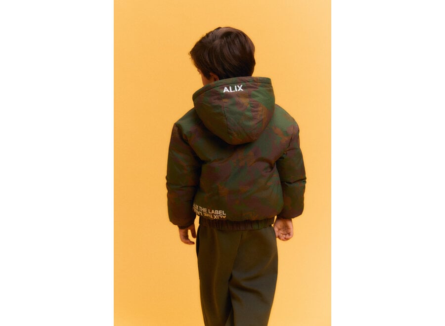 Kids woven Camouflage Nylon Coat  Army Jongens Jas  140