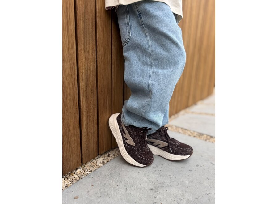 HTS KIDS SHADOW LACE FS - Chocolate Plum / Sepia Tint / Pear  Sneaker