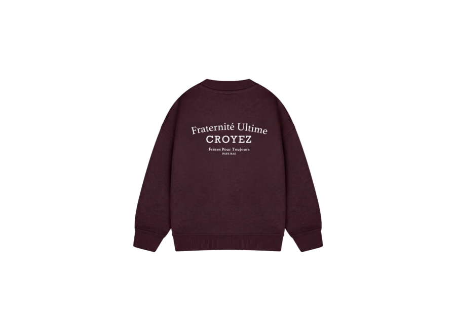 Croyez Mini Fraternité Ultime Sweater  Raisin Red Jongens Trui