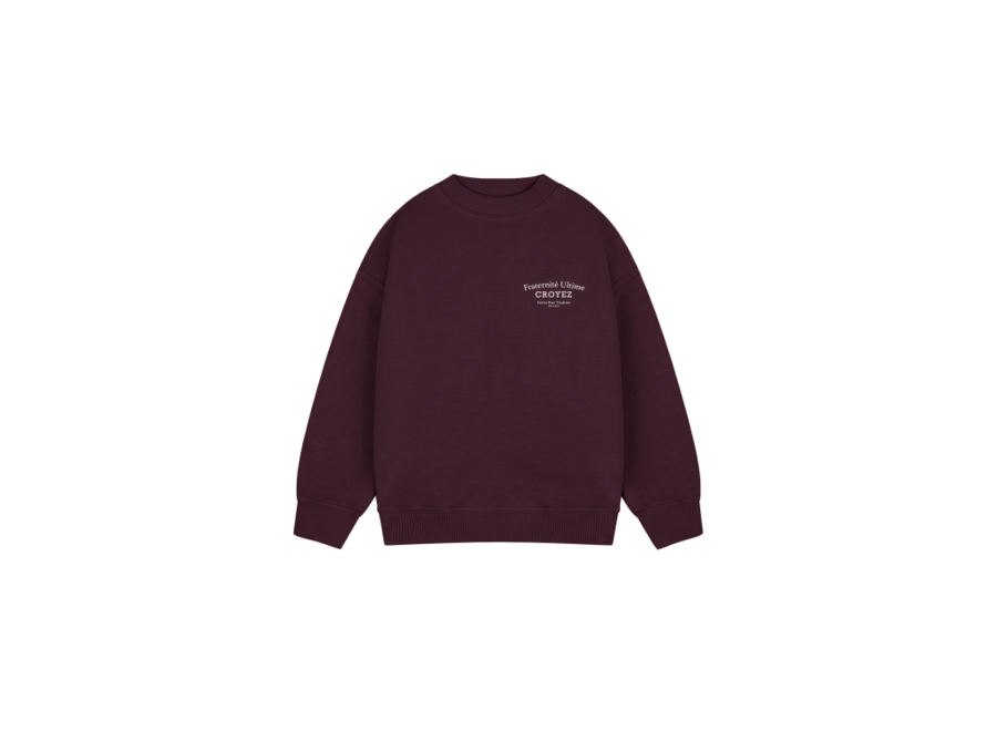 Croyez Mini Fraternité Ultime Sweater  Raisin Red Jongens Trui