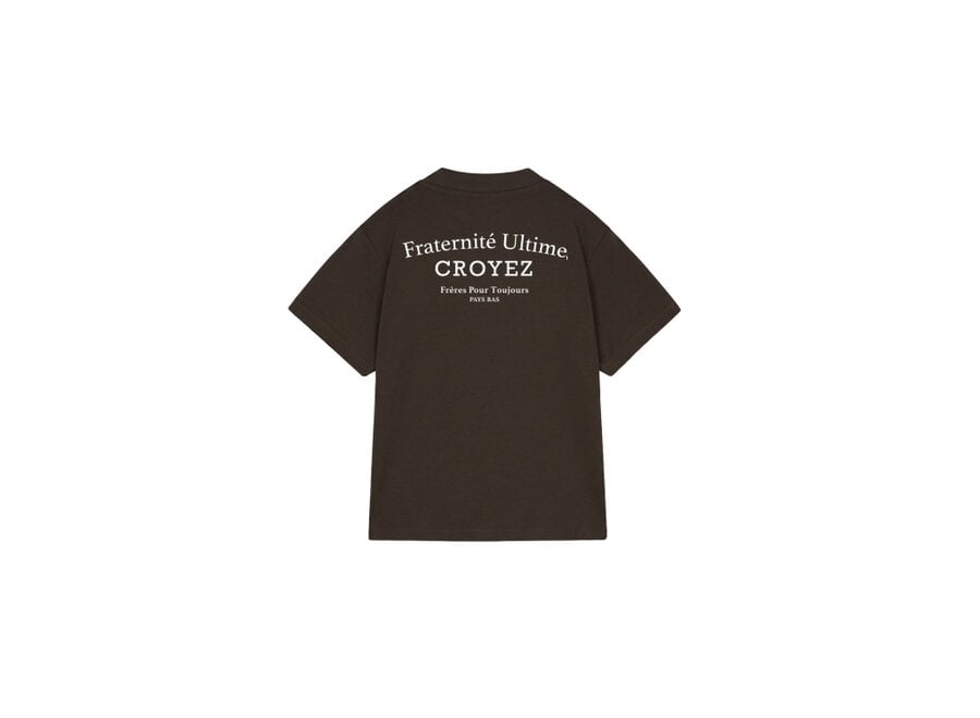 Croyez Mini Fraternité Ultime T-Shirt  Dark Brown Jongens T-shirt