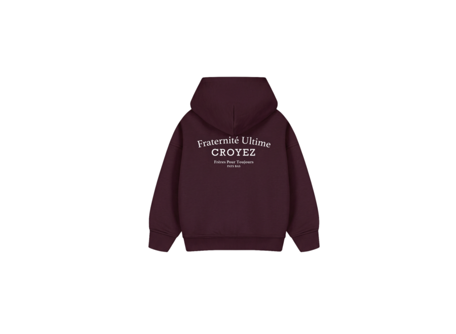 Croyez Mini Fraternité Ultime Zip Hoodie  Raisin Red Jongens Hoodie