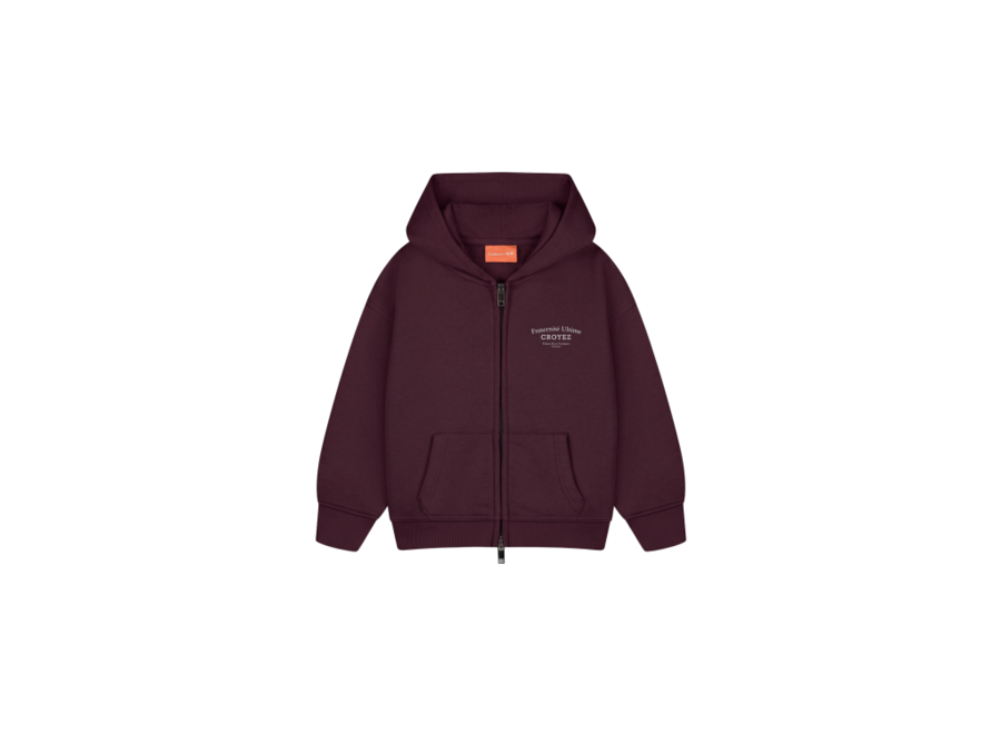Croyez Mini Fraternité Ultime Zip Hoodie  Raisin Red Jongens Hoodie