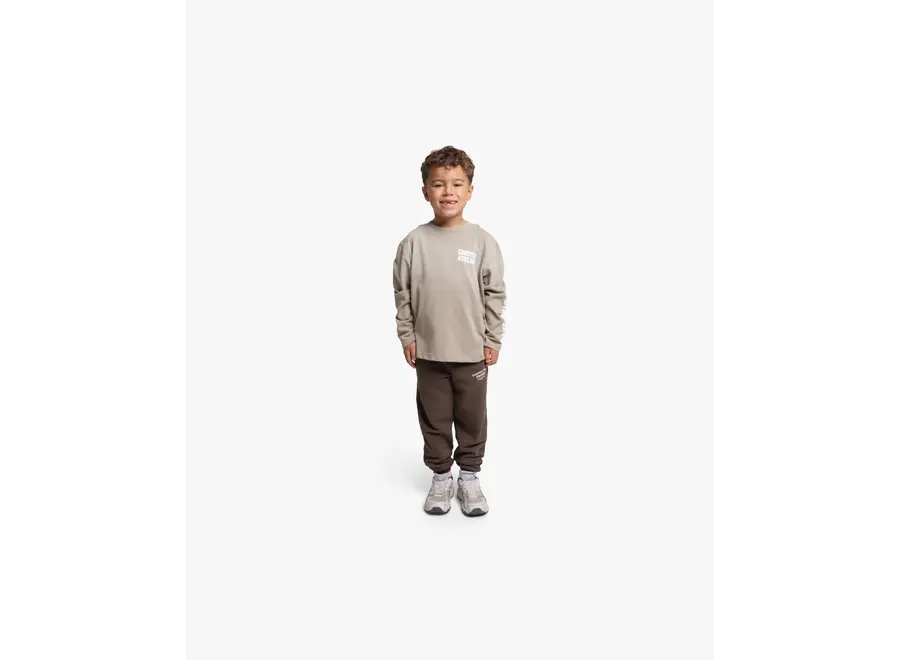 Croyez Mini Sprayed Atelier Longsleeve T-Shirt  Dusty Olive Jongens Longsleeve