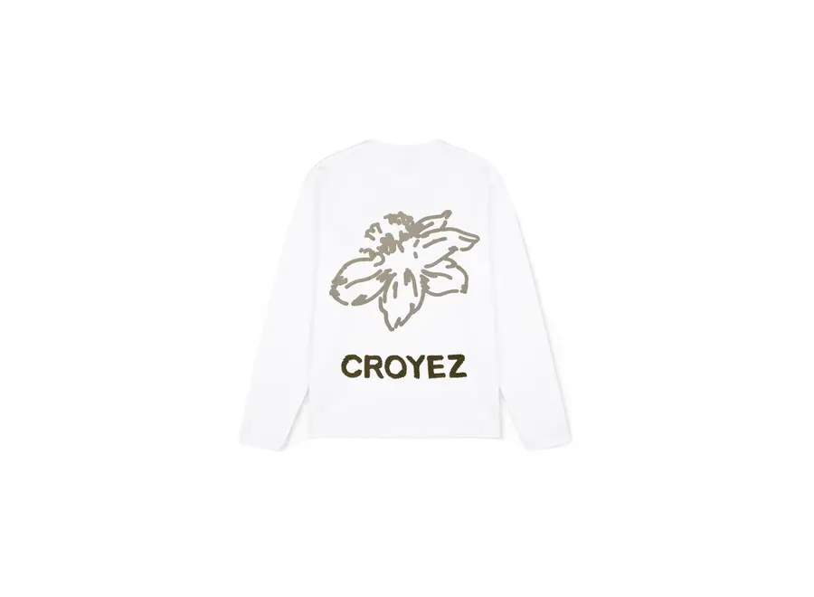 Croyez Mini Gardener Longsleeve T-Shirt White Jongens Longsleeve