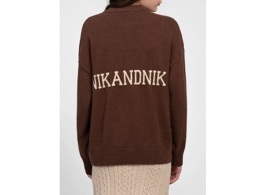 Liset Pullover  Dark Chocolate Meisjes Trui