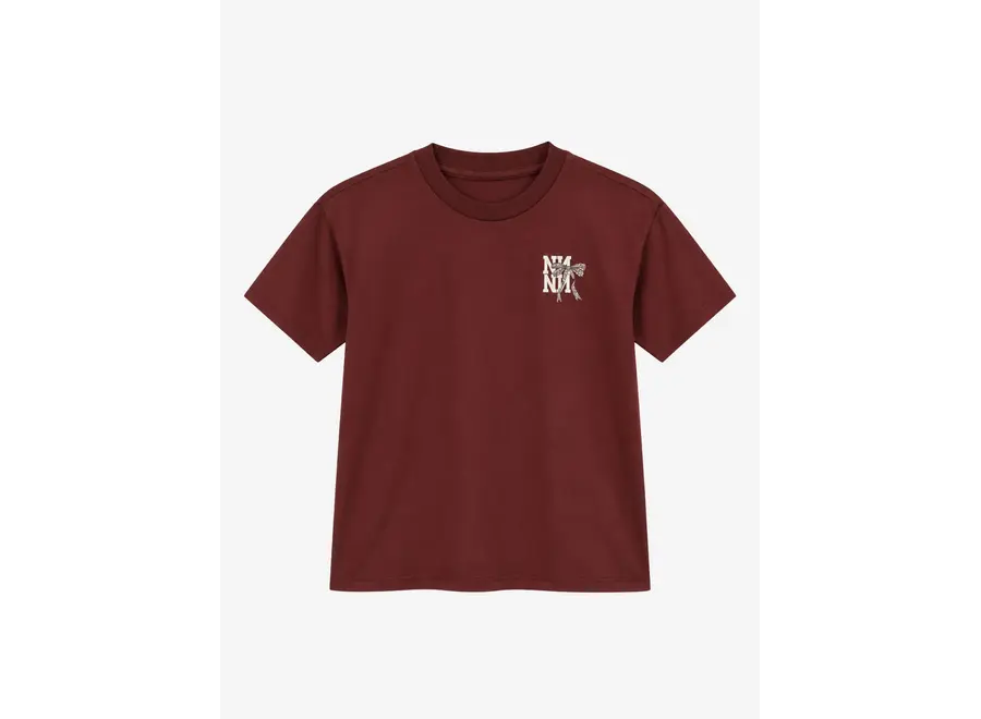 Bow Lover T-Shirt  Deep Burgundy Meisjes T-shirt