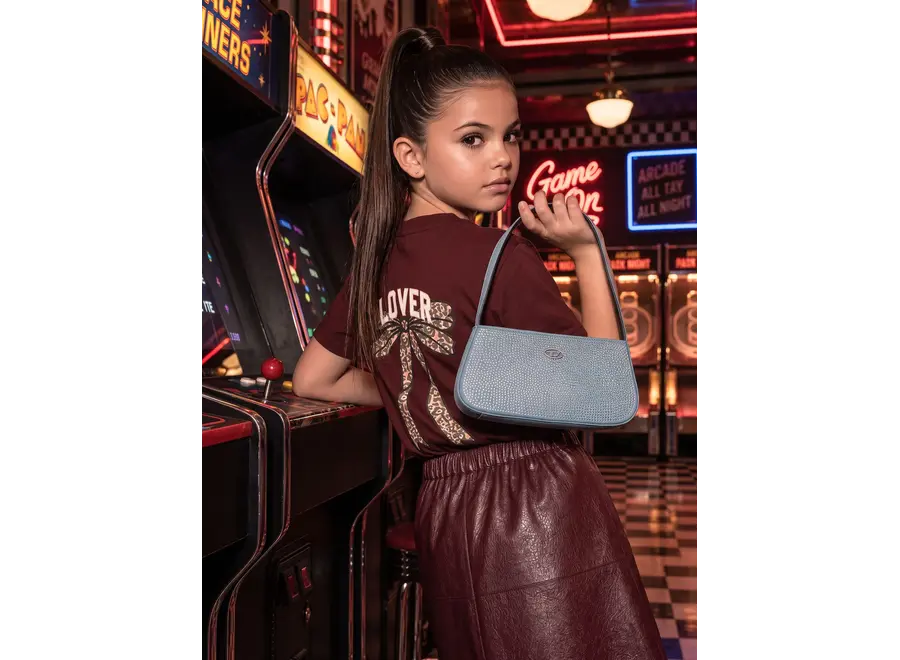 Bow Lover T-Shirt  Deep Burgundy Meisjes T-shirt