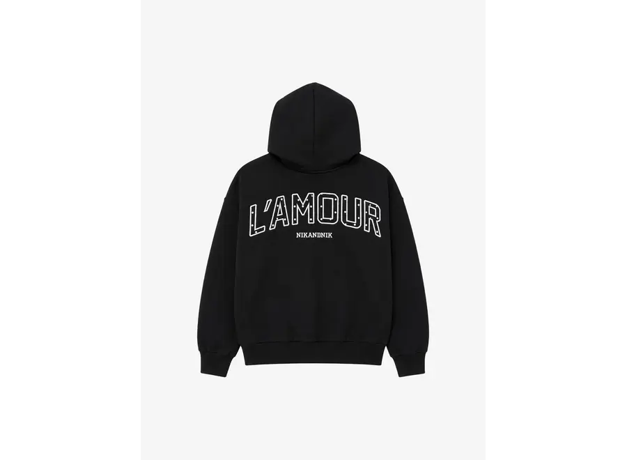 Jayne Polka Oversized Hoodie Black Meisjes Hoodie