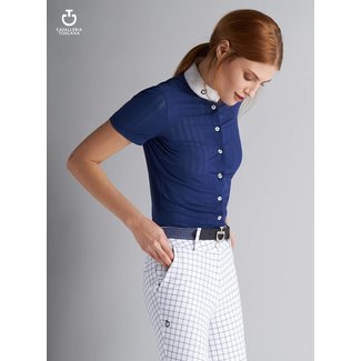 Cavalleria Toscana Competition Shirt CT Perforated Blue