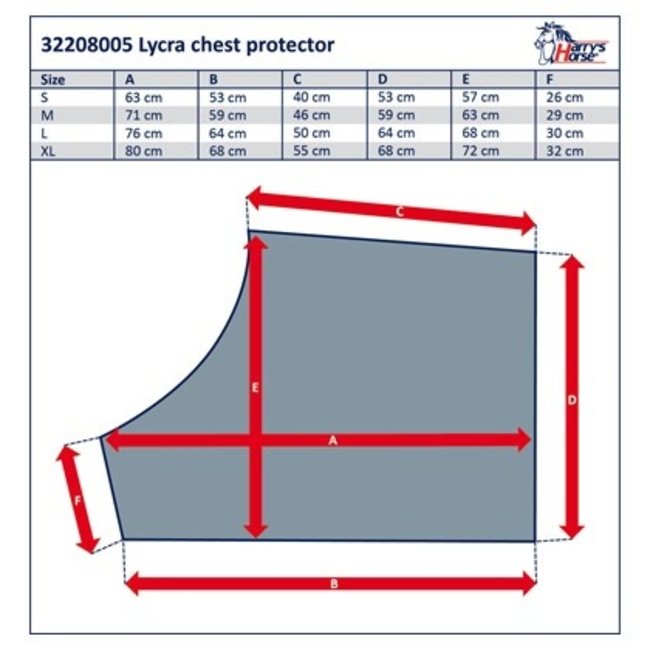 Harry's Horse Borstbeschermer lycra