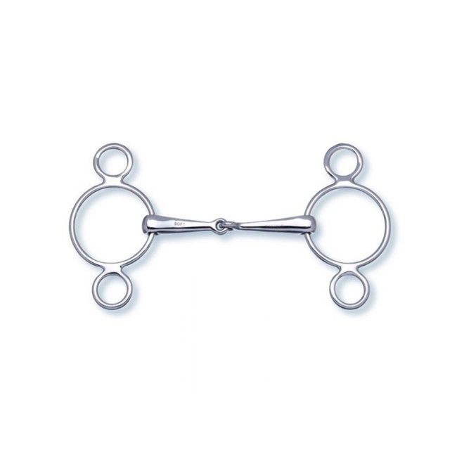 Stubben Steel Pessoa bit 3 ringen