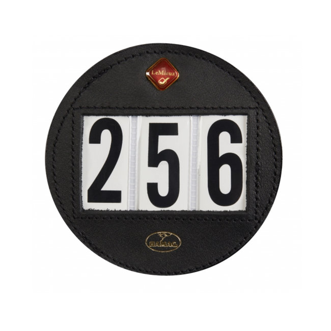 LeMieux Startnummers rond Leer 3 nummers