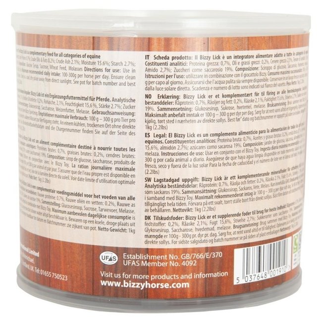 Bizzy Bizzy Lick liksteen 1kg