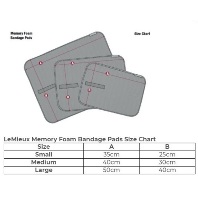 LeMieux Onderlappen Memory Foam