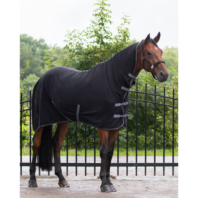 Qhp Deken fleece basic hals en singels