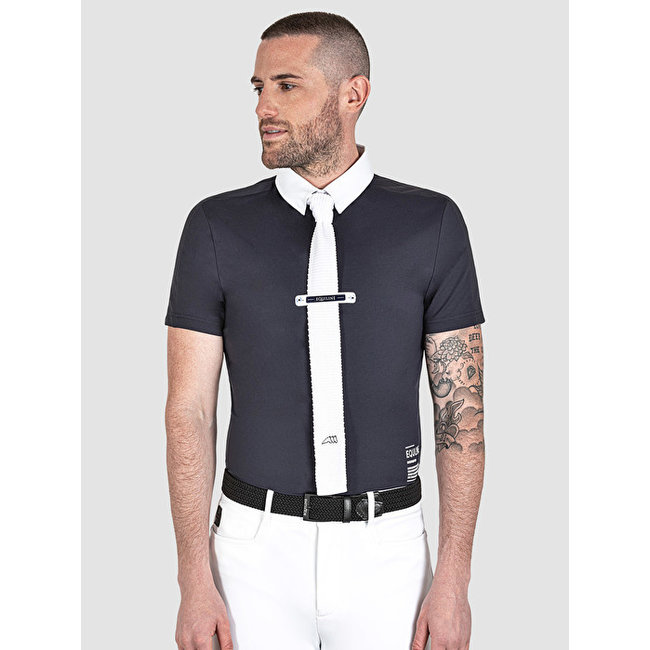 Equiline Wedstrijdshirt Connelec Donkerblauw