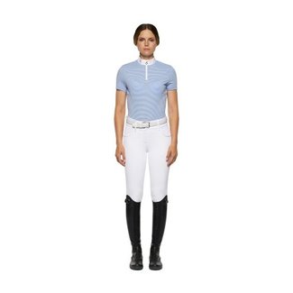 Cavalleria Toscana Wedstrijdshirt SeerSucker Jersey Zip