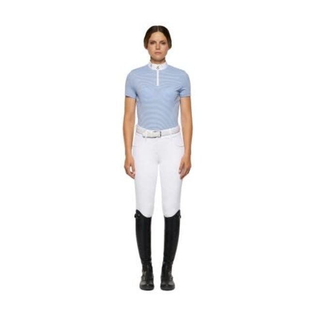 Cavalleria Toscana Wedstrijdshirt SeerSucker Jersey Zip