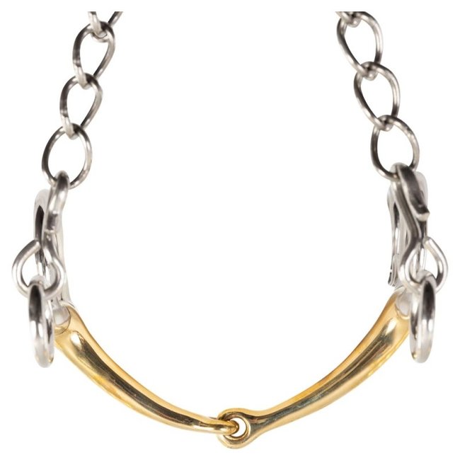 BR Pelham Soft Contact Enkel Gebroken 14MM Lange Schaar (145MM)