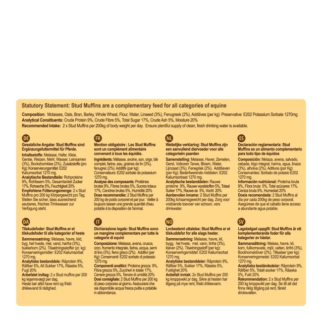 Paardenkoekjes Stud Muffins zak