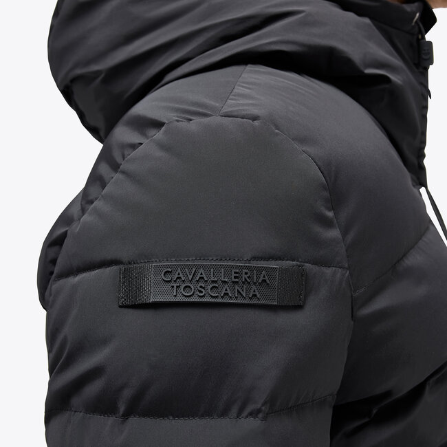 Jas Nylon puffer met capuchon