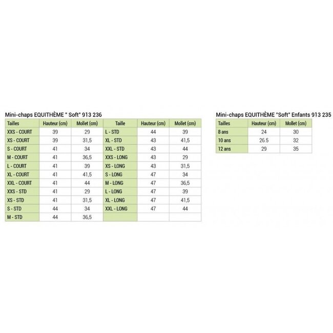Equi-Theme Chaps “soft” mini-chaps