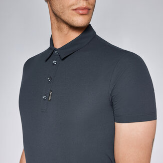 Polo training jersey button