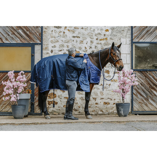 Equi-Theme onderdeken  navy