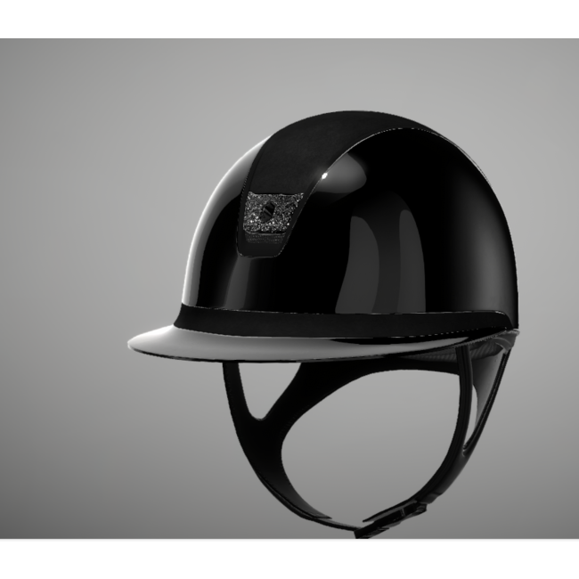 Samshield Shadowglossy 2.0 Glossy Alcantara Top Crystal Blason trim black mat