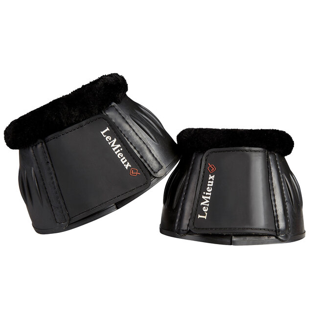 LeMieux Springschoen rubber Bell Boots Fleece Black