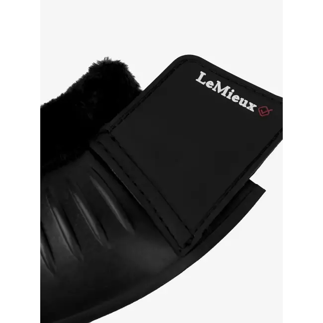 LeMieux Springschoen rubber Bell Boots Fleece Black