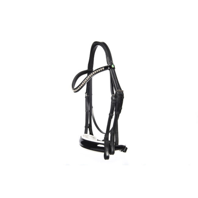 LG  Leathers Hoofdstel LJ new pro dressage black/white