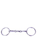 BR Watertrens pony massief rvs 14mm dubbel gebroken