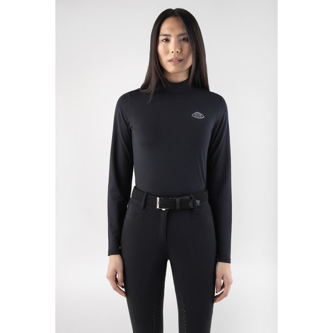 Equiline Shirt Geco Second skin met fleece
